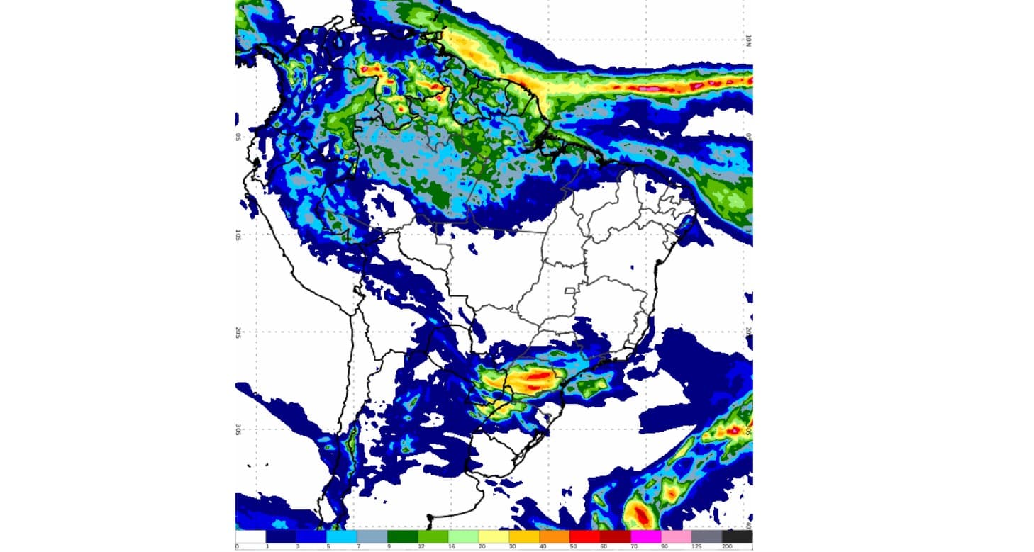 Previsão de chuva forte no Sudeste e Centro-Oeste a partir de quinta-feira