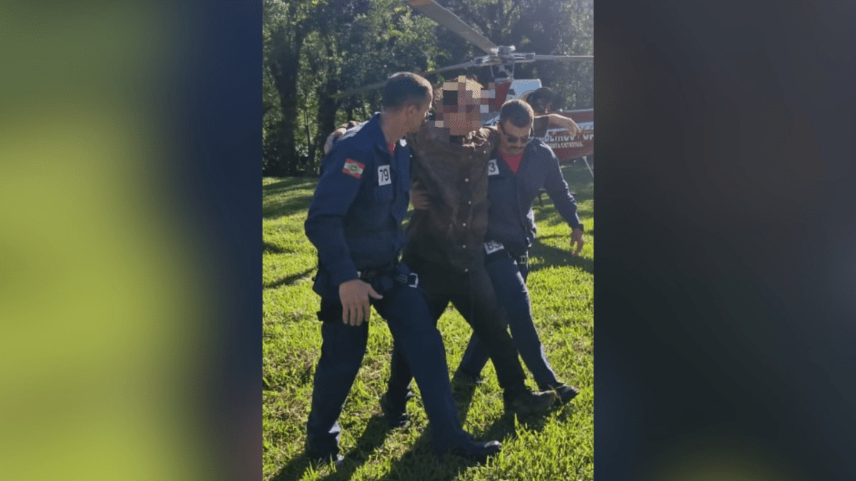 Trilheiro perdido por cinco dias é resgatado em Santa Catarina