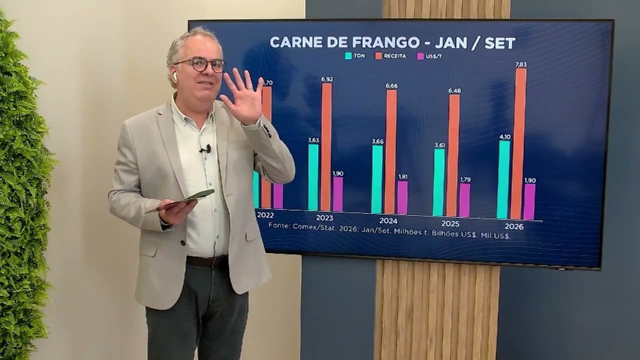Exportações de frango do Brasil alcançam recorde impulsionadas pela China