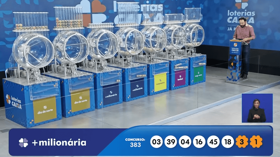 Resultado da +Milionária de hoje: confira os números e trevos sorteados no concurso 383
