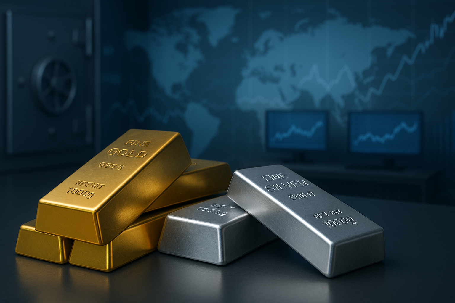 Ouro e prata sobem mesmo após inflação alta nos EUA