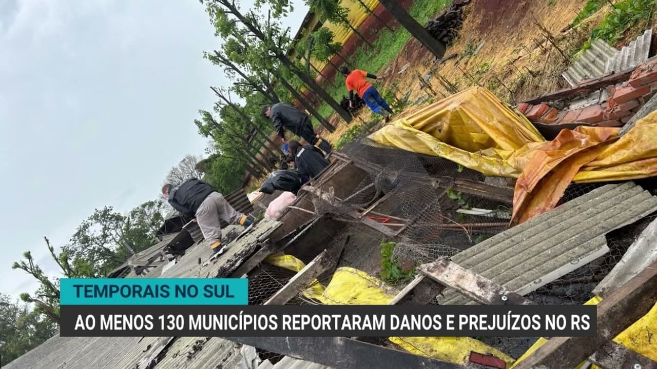 Temporal no Paraná e Rio Grande do Sul causa morte e perde prejuízos na produção rural