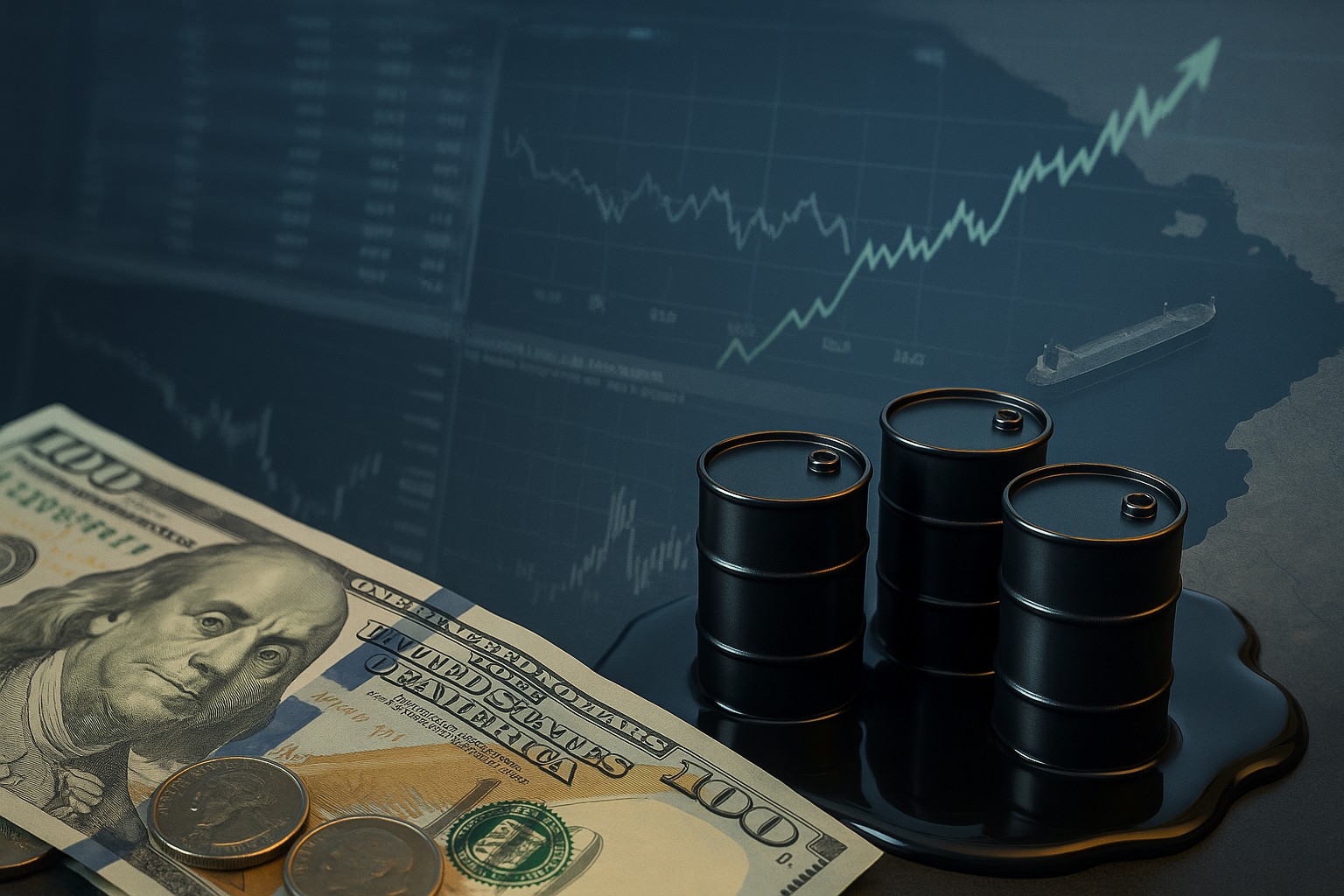 Dólar sobe com alta do petróleo e expectativa de inflação