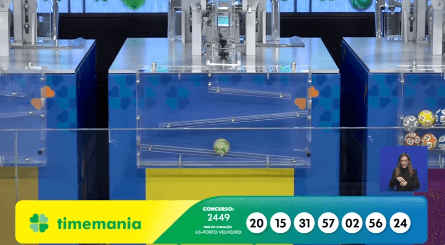 Resultado da Timemania hoje: concurso 2449 sorteia 20, 15, 31, 57, 02, 56 e 24