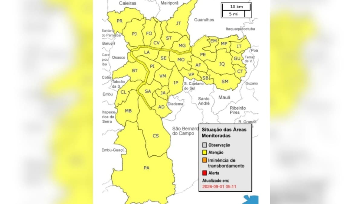 Alagamentos em SP; nova frente fria traz chuvas intensas