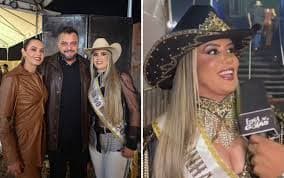 Rainha de rodeio Lara Alves Rueda vive em trisal com irmã e agricultor
