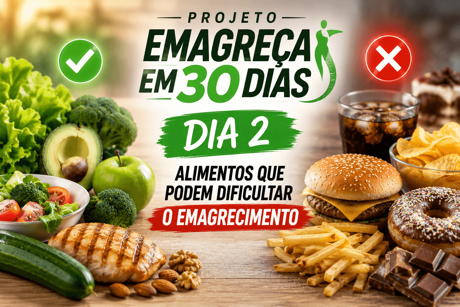 Projeto Emagreça em 30 Dias: Dia 2 — Alimentos que podem dificultar o emagrecimento