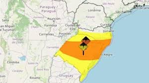 Alerta de Granizo e Ventos Fortes no Rio Grande do Sul