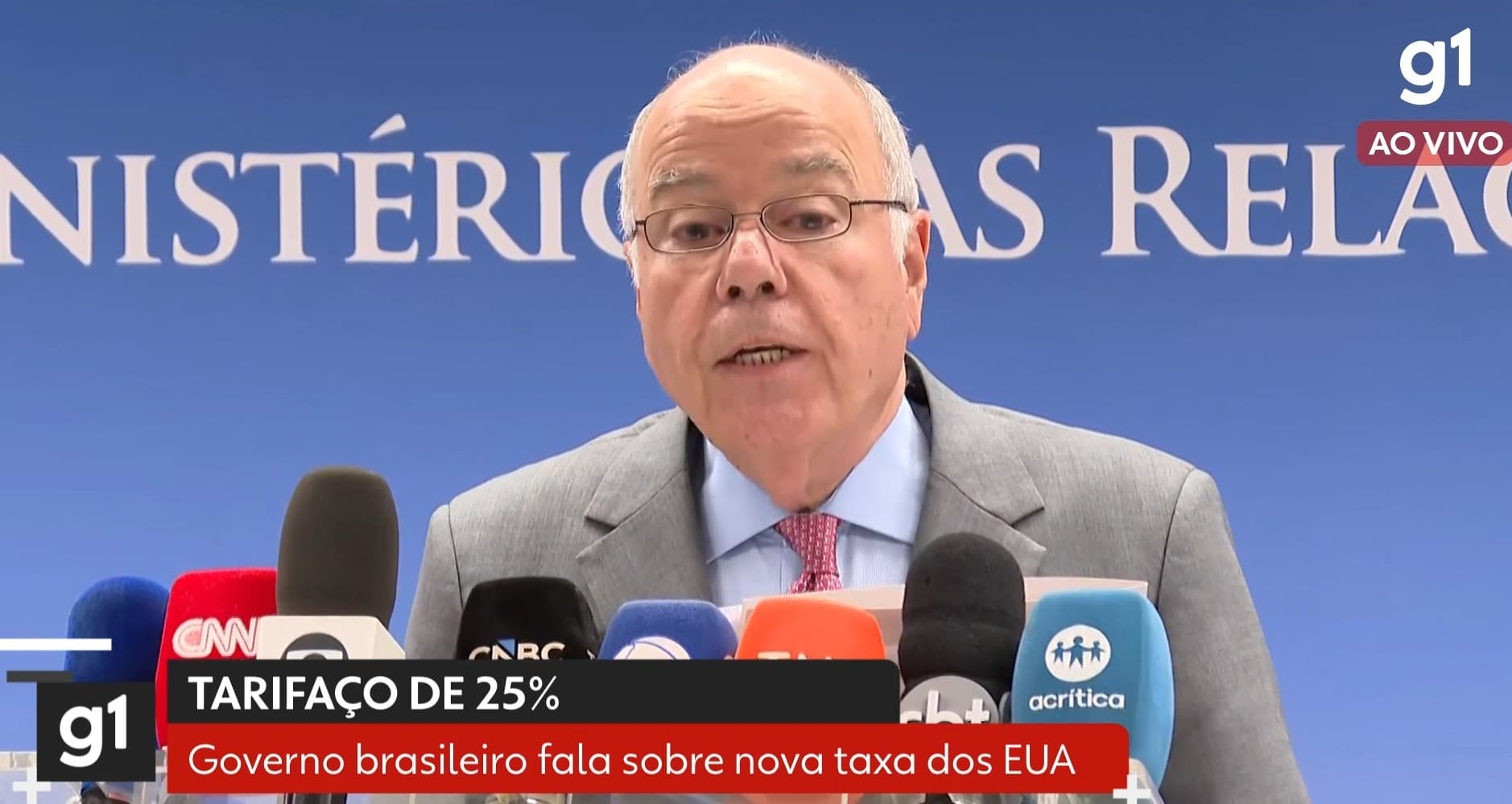 Brasil critica tarifas americanas de 25% como tentativa de interferência