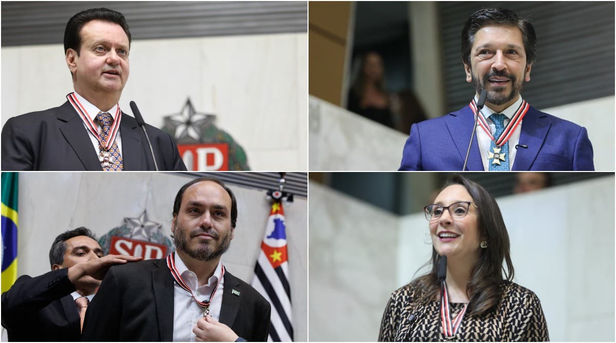 Líderes políticos recebem Colar de Honra na Alesp
