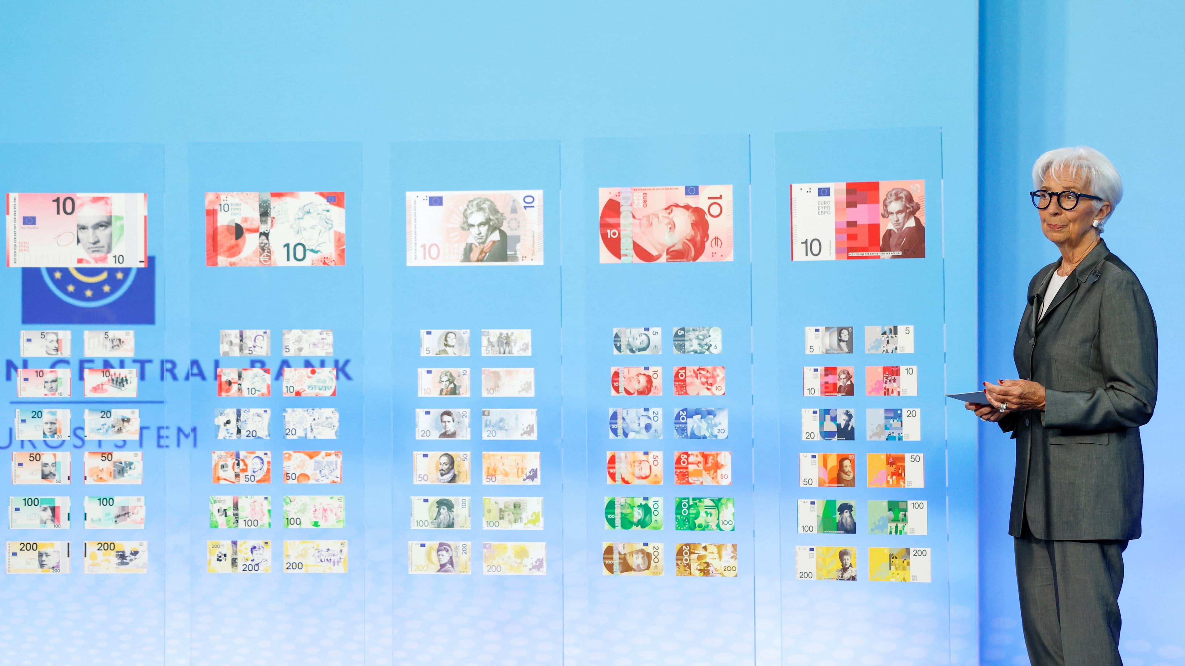 BCE: Novas cédulas de euro com propostas de designs icônicos
