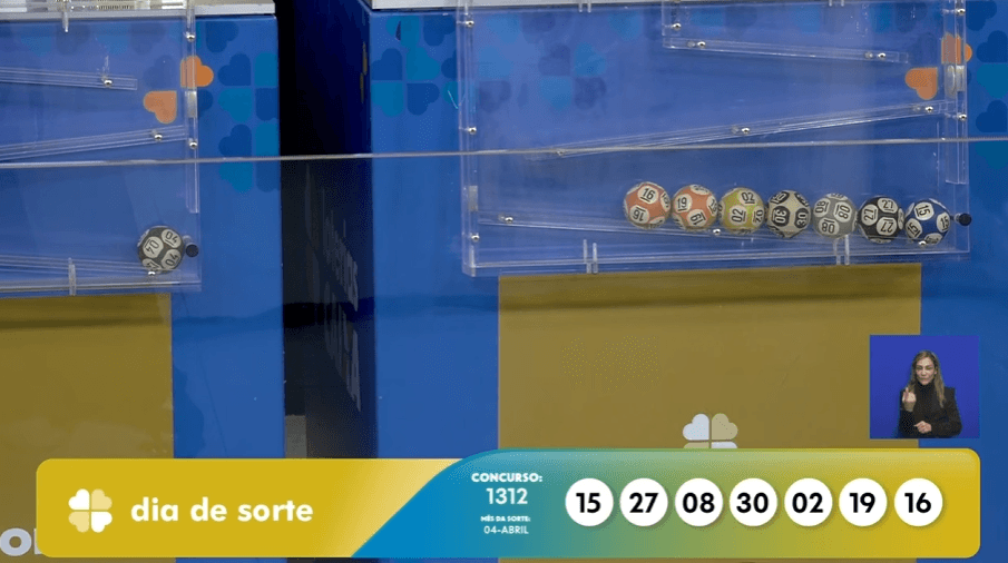 Resultado Dia de Sorte de hoje: concurso 1312 tem números sorteados