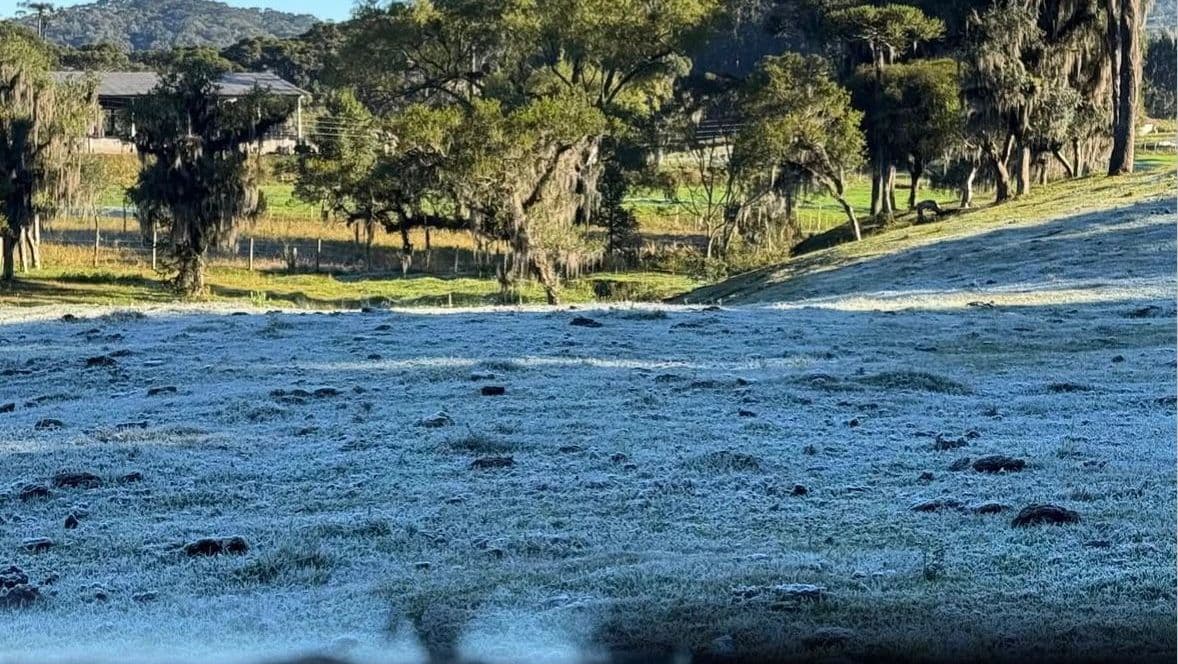 Massa de ar polar provoca frio intenso até quarta-feira no Brasil