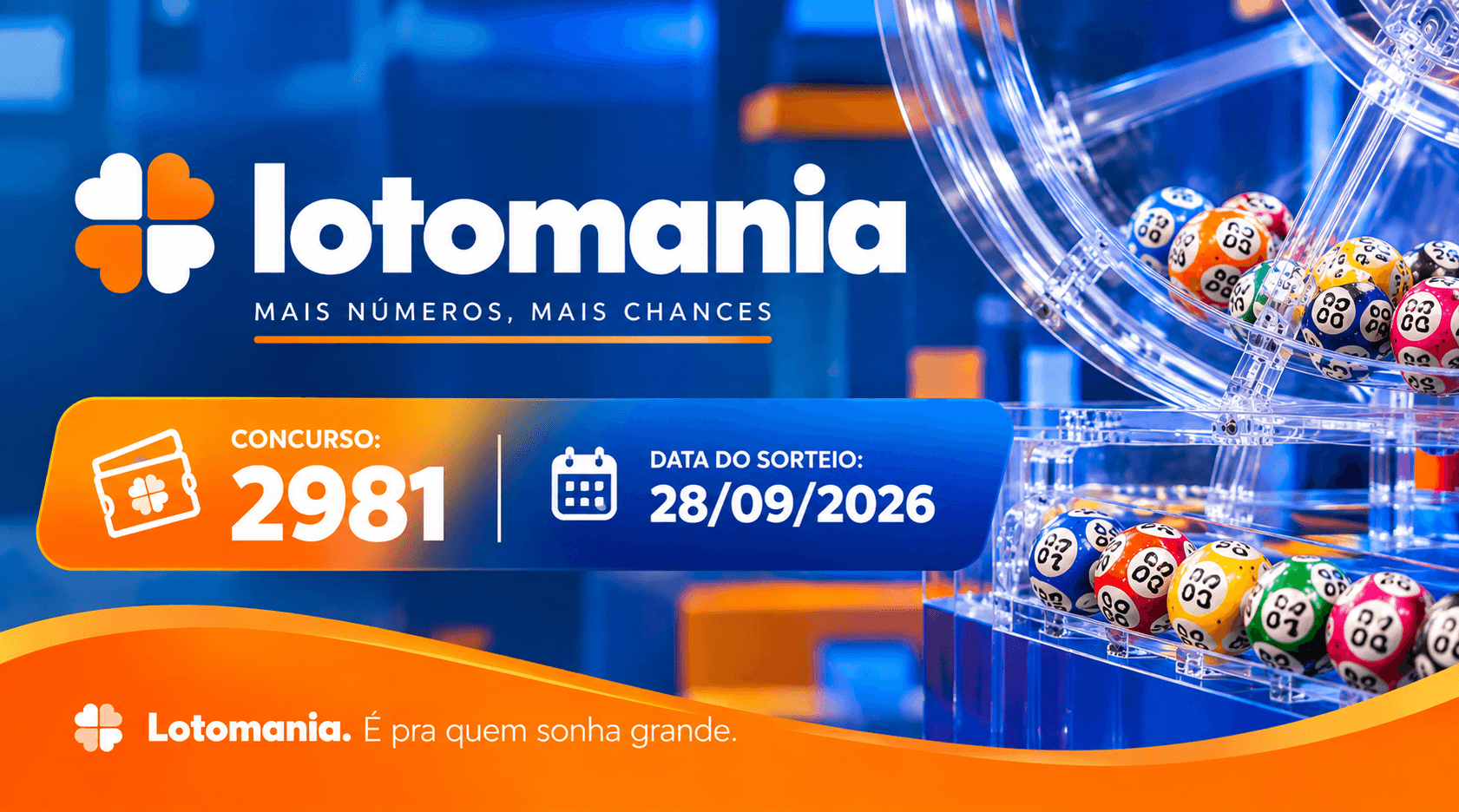 Resultado da Lotomania de hoje: veja os números sorteados no concurso 2981