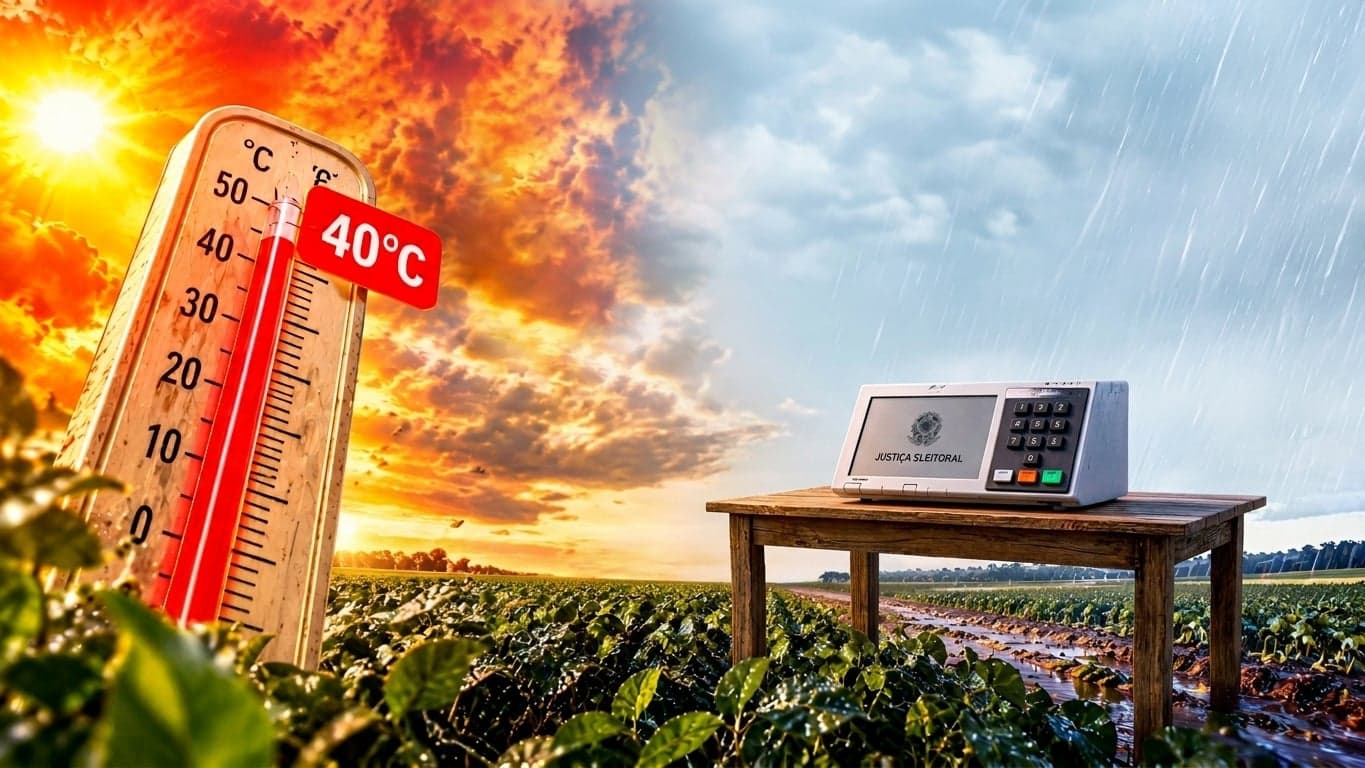 Brasil enfrenta condições climáticas variadas com chuvas e calor intenso