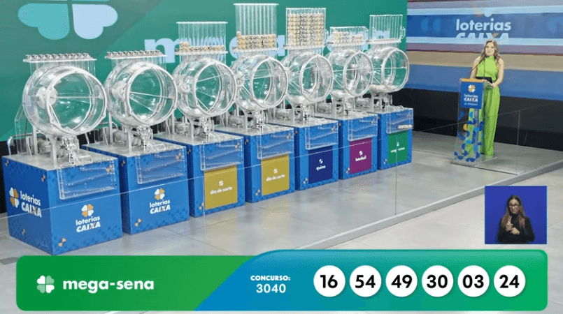 Resultado da Mega-Sena 3040 hoje (04/08): confira as seis dezenas sorteadas