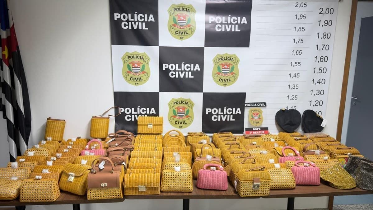 Polícia recupera 113 bolsas de luxo em São Paulo e prende suspeita