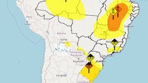 Defesa Civil do Rio Grande do Sul alerta para temporais intensos