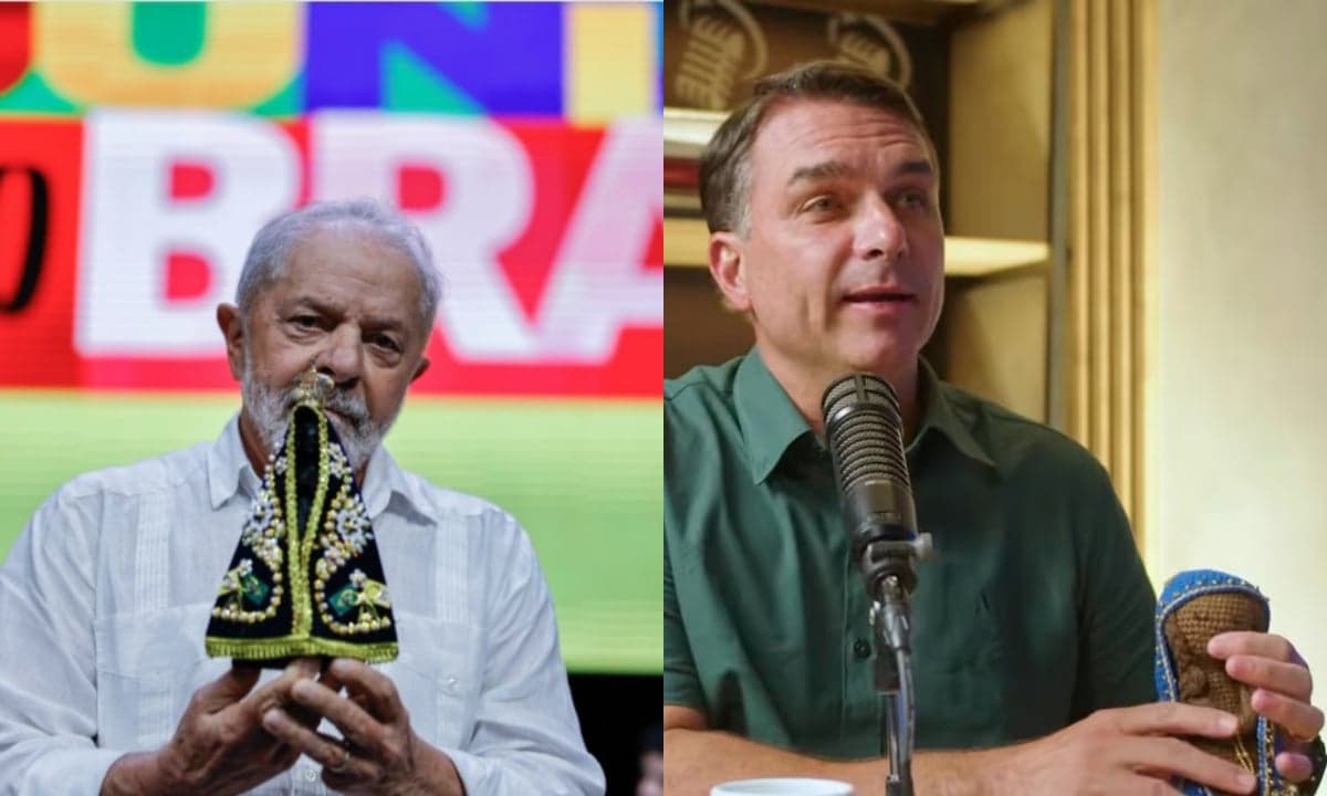 Polêmica sobre Nossa Senhora Aparecida impacta eleição entre Lula e Flávio Bolsonaro