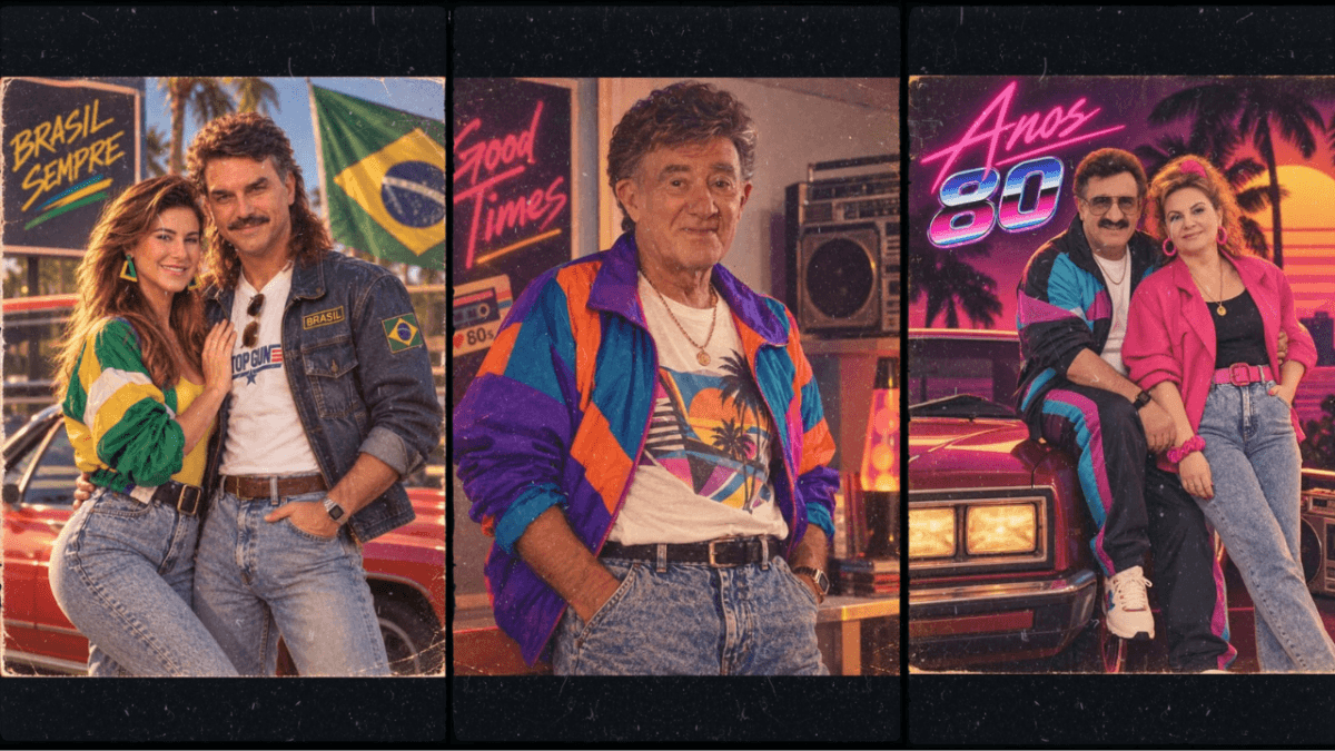 Tendência 'Anos 80' nas redes sociais levanta preocupações sobre segurança de dados