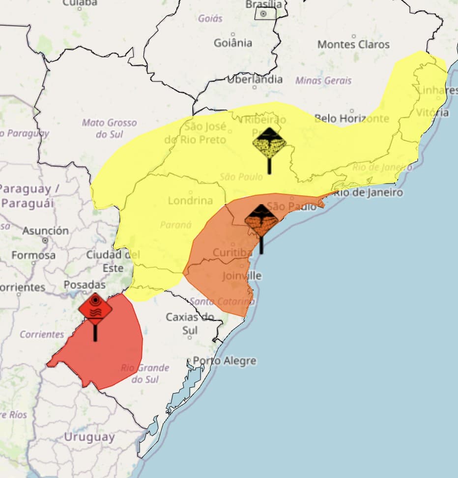 Vórtice Ciclônico Gera Chuvas em São Paulo e Sudeste