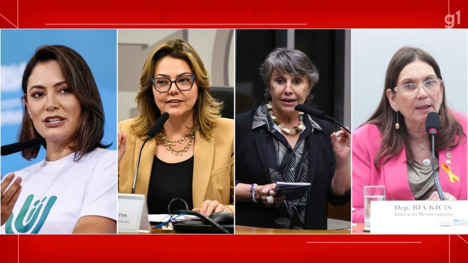 Disputa pelo Senado no DF: Michelle Bolsonaro lidera intenção de votos