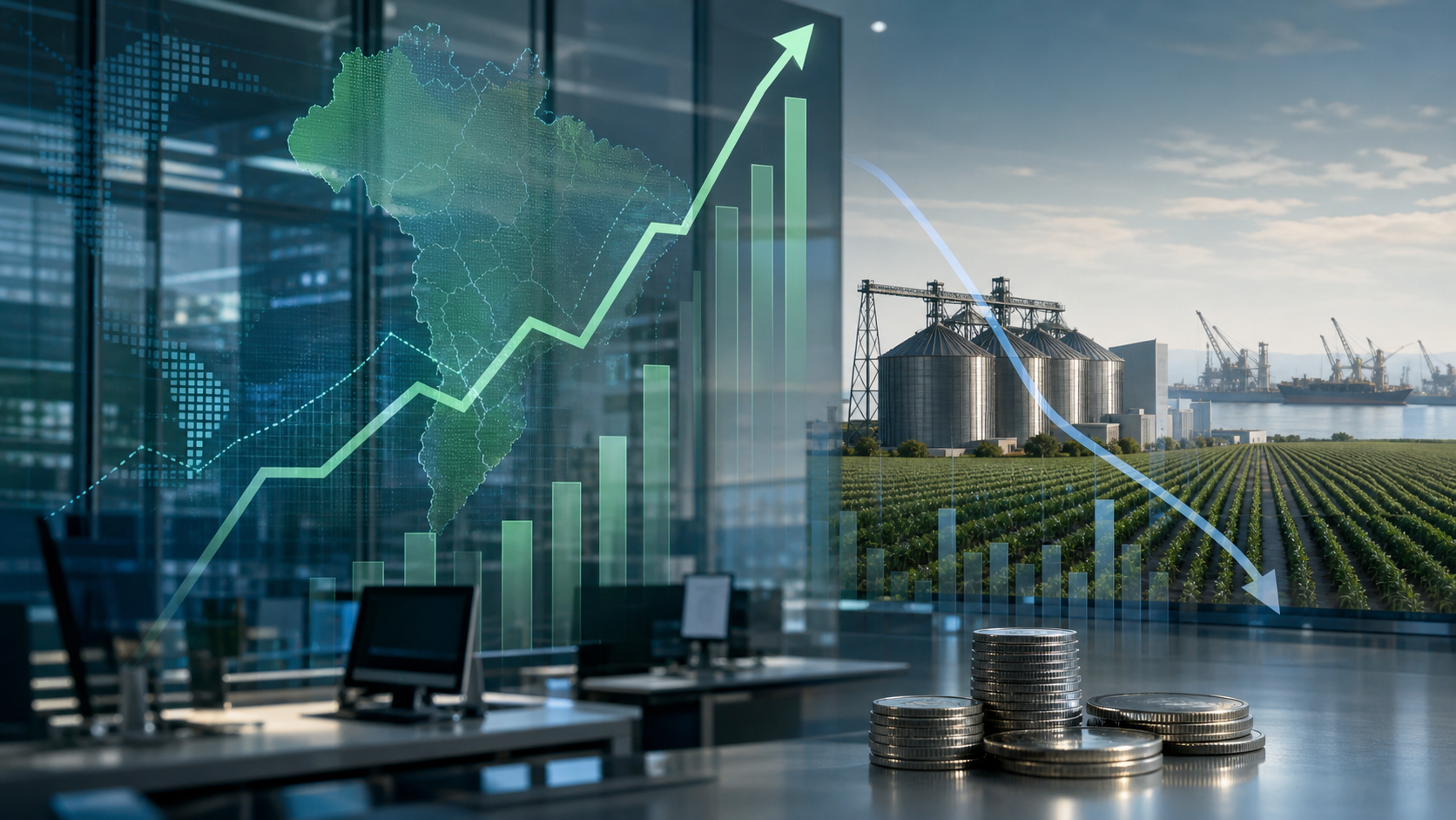 Ibovespa registra alta de 0,72% e dólar comercial cai para R$ 4,9863