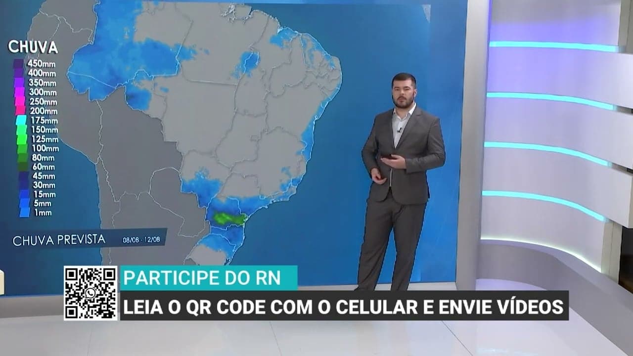 Previsão de clima indica aumento de chuvas e temperaturas em SC e RS