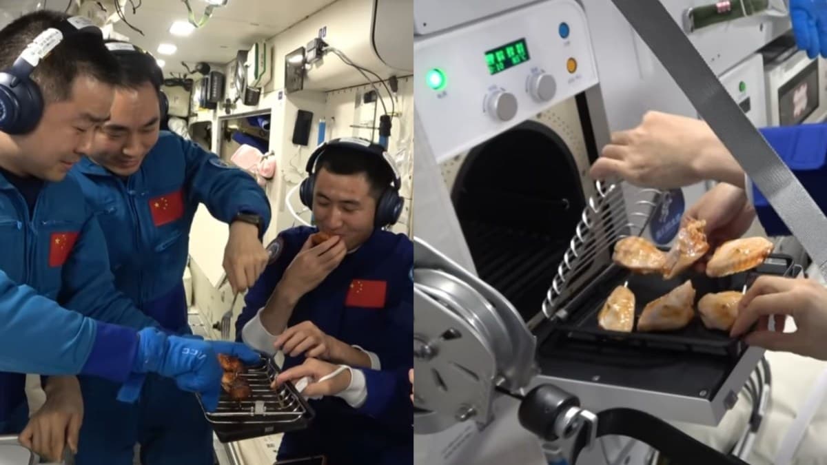 Air fryer desenvolvida para estação Tiangong transforma cozinha espacial