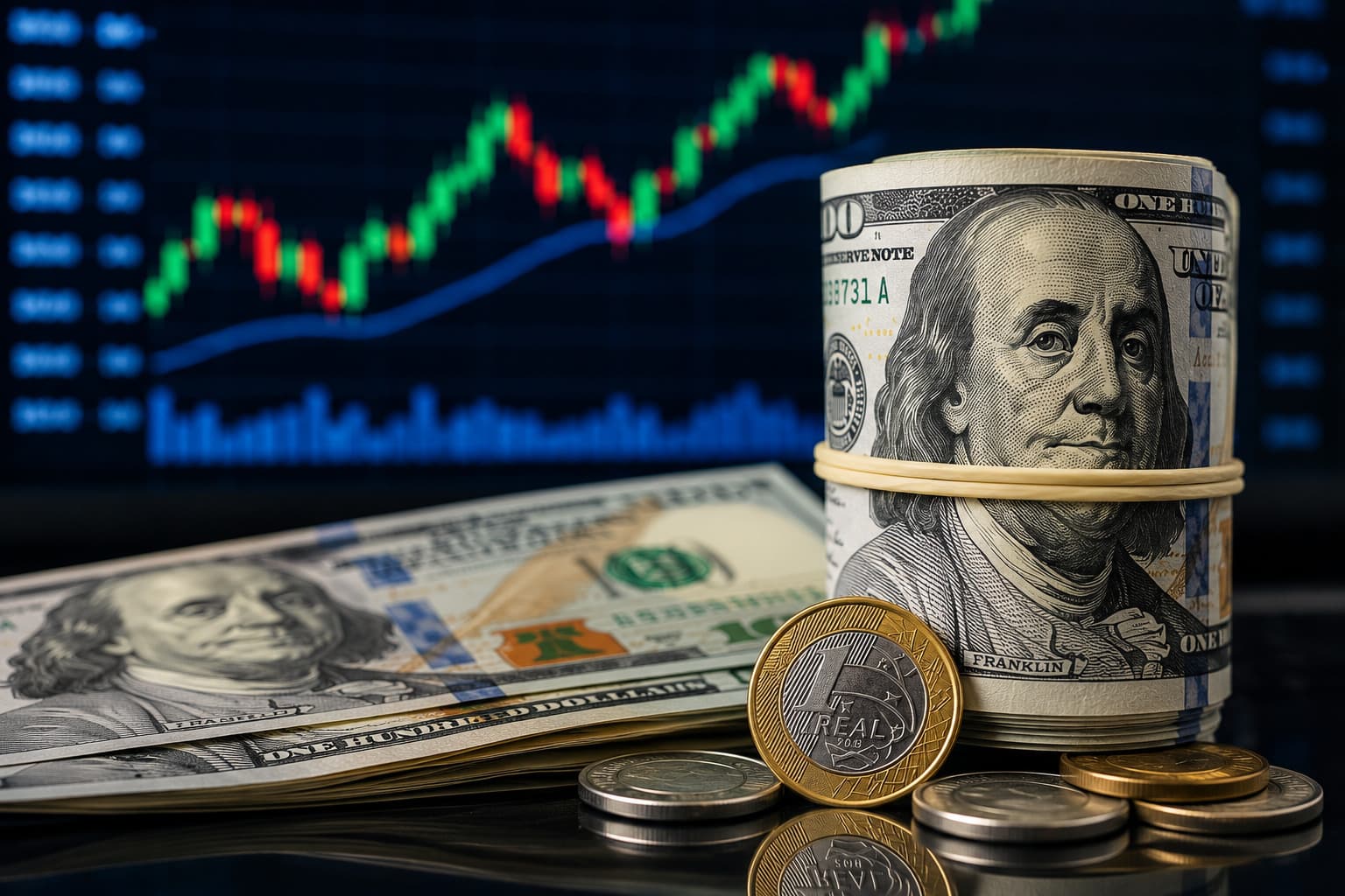 Cotação do dólar hoje: dólar recua levemente e é negociado perto de R$ 5,16
