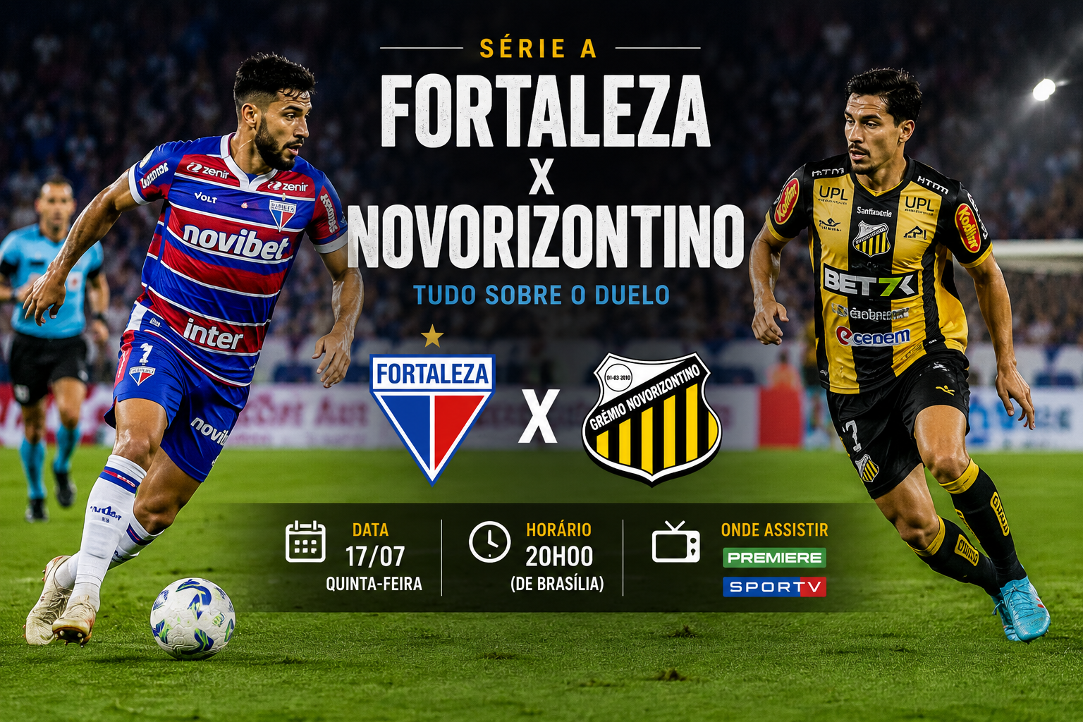 Fortaleza x Novorizontino: horário, onde assistir e tudo sobre o duelo pela Série B