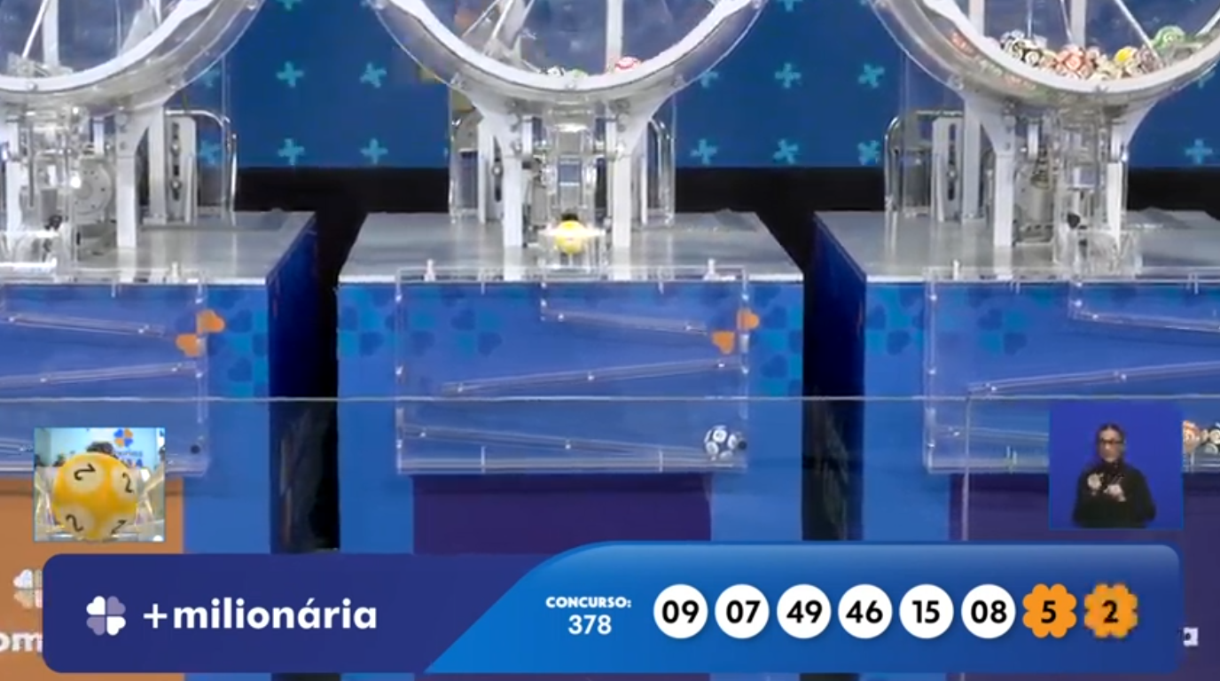 Resultado da +Milionária 378 hoje (05/08/2026): confira as dezenas e os trevos sorteados