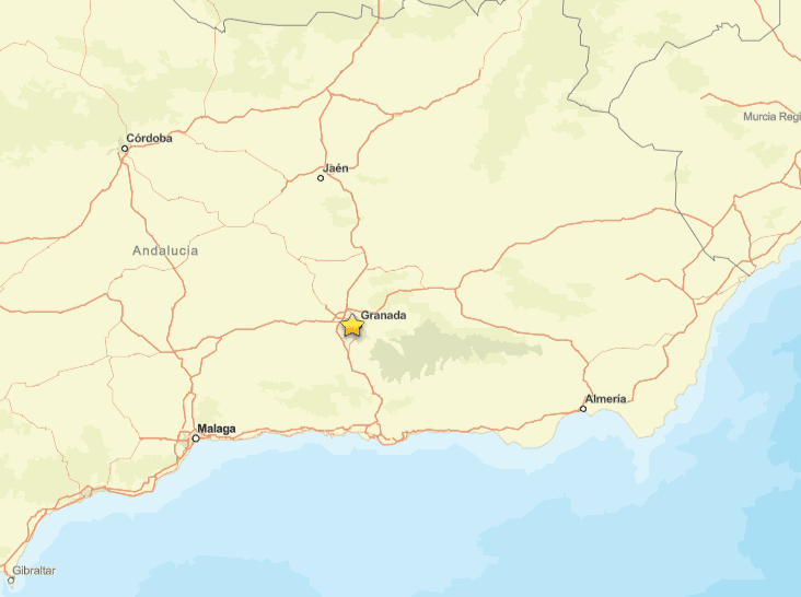 Terremoto de 4,9 atinge Granada após tremor de 5 no fim de semana