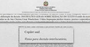 Juiz publica despacho com instruções para IA devido a erro