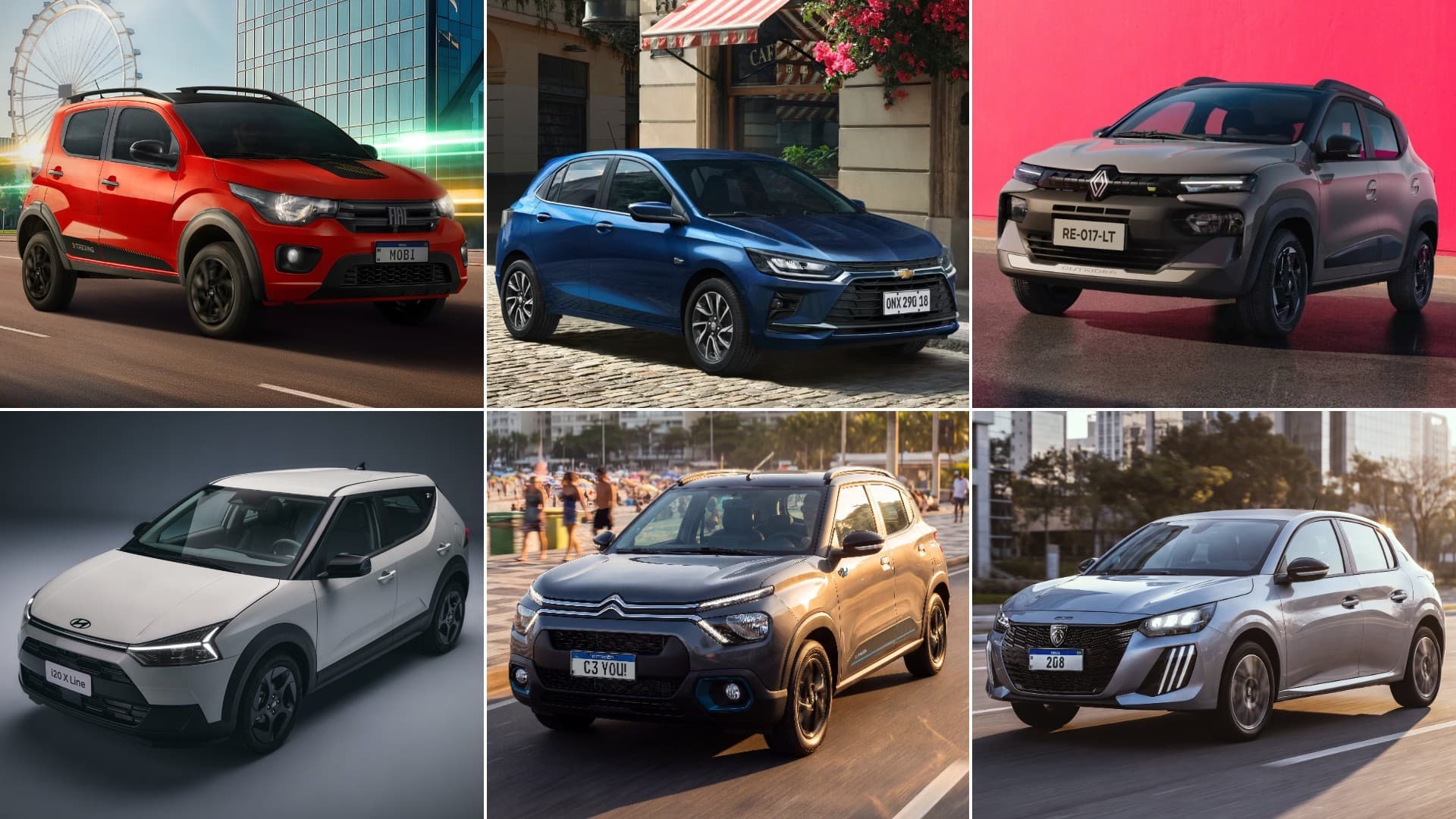 Carros abaixo de R$ 100 mil com melhor consumo de combustível no Brasil