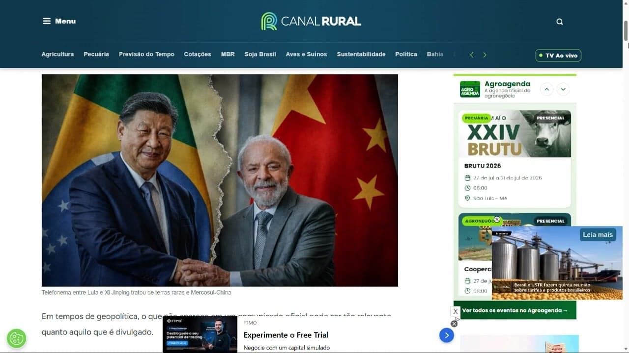 Renan Santos lança pré-candidatura e Lula dialoga com Xi Jinping