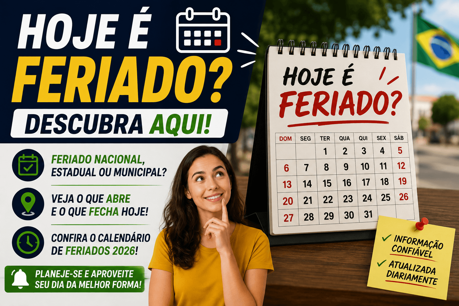 Hoje é feriado? Veja quem folga nesta sexta-feira (07/08/2026)