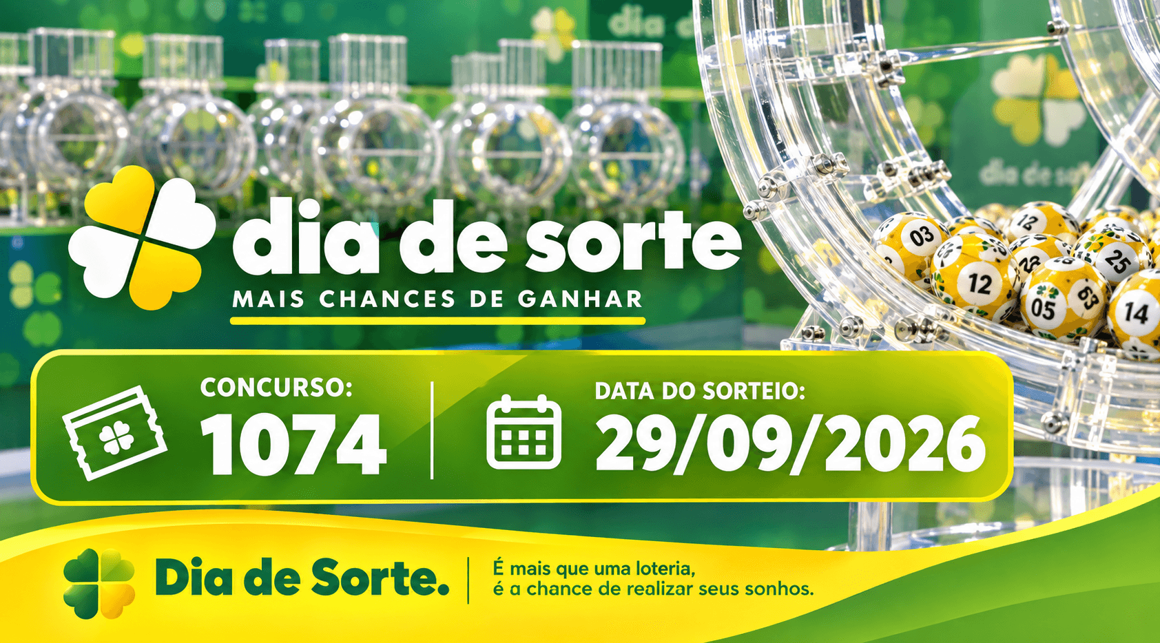 Resultado do Dia de Sorte de hoje: veja os números sorteados no concurso 1310