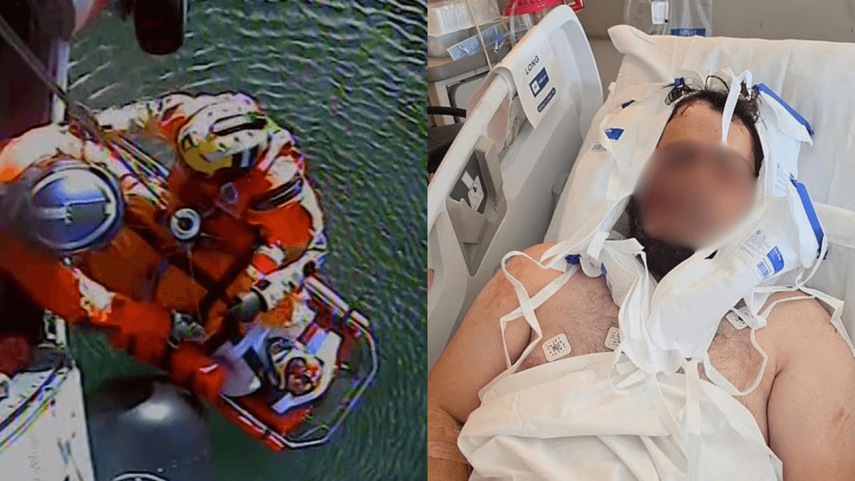 Pescador sofre fraturas em acidente com rocha em Oregon e pede socorro com fones