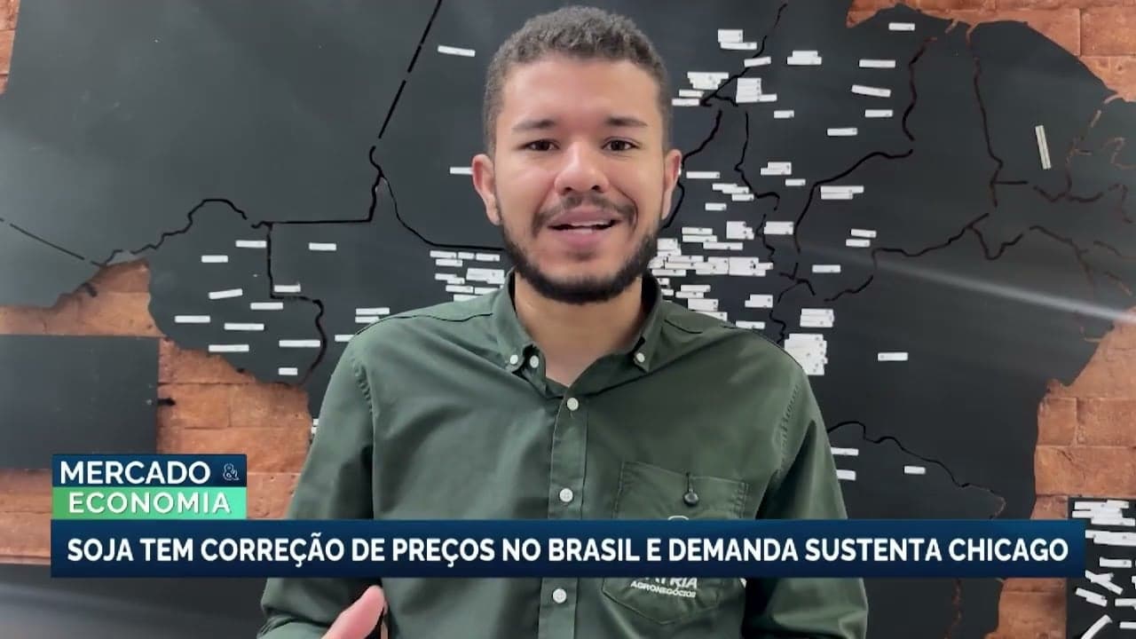 Demanda por soja nos EUA sustenta preços internacionais enquanto Brasil corrige valores