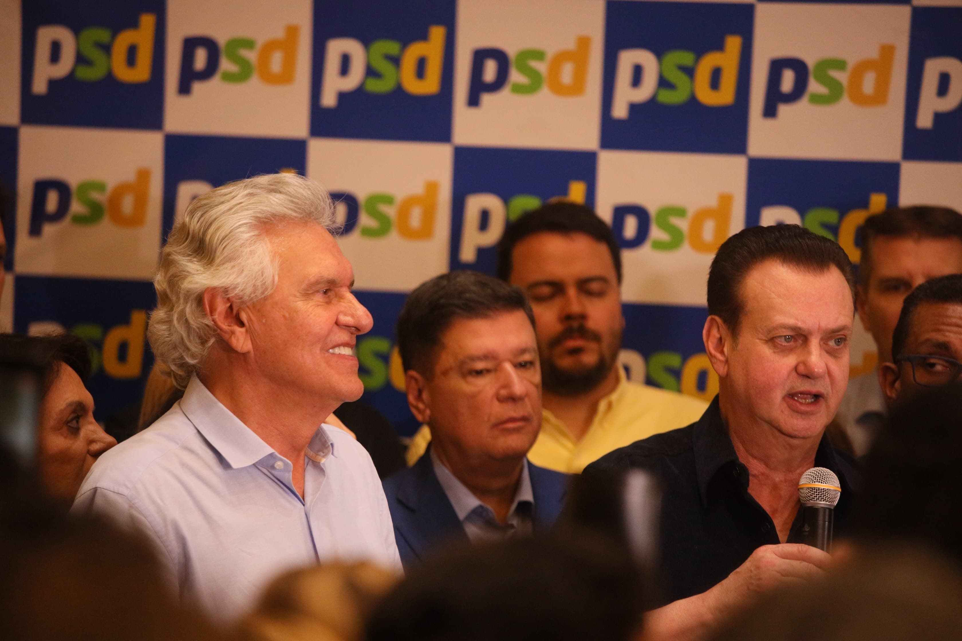 Ronaldo Caiado critica corrupção em evento do PSD e mira segundo turno