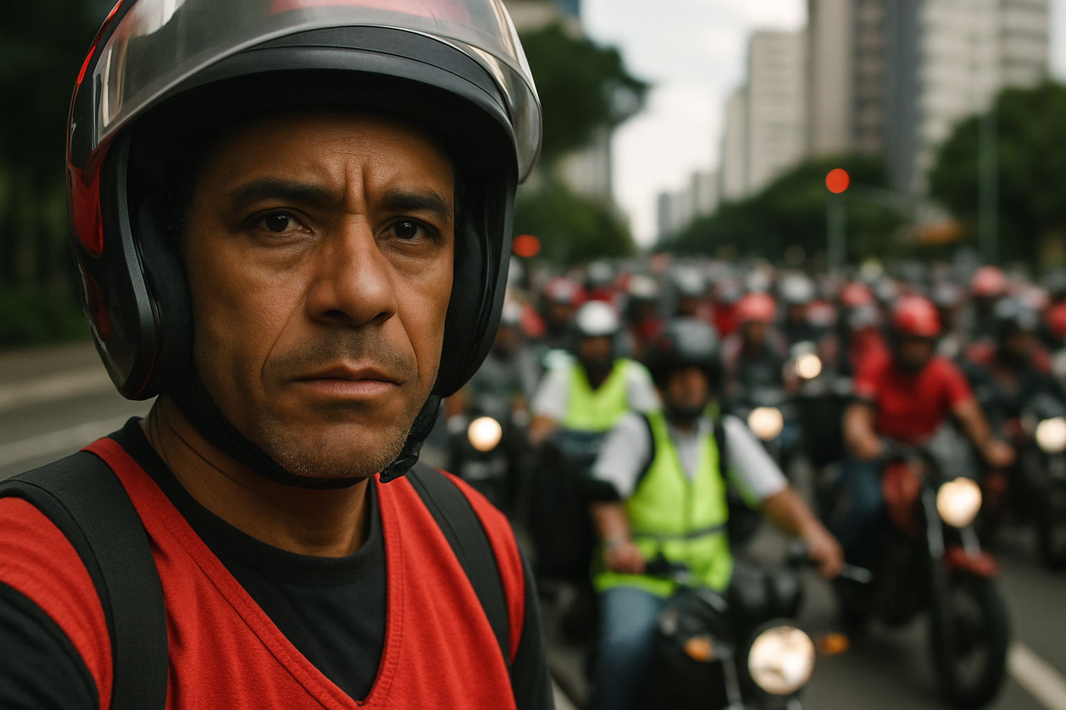 Motociclistas de SP exigem aumento do frete e criticam nova regulamentação