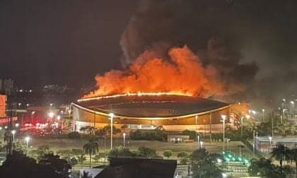 Incêndio no Velódromo do Parque Olímpico causa mobilização de bombeiros