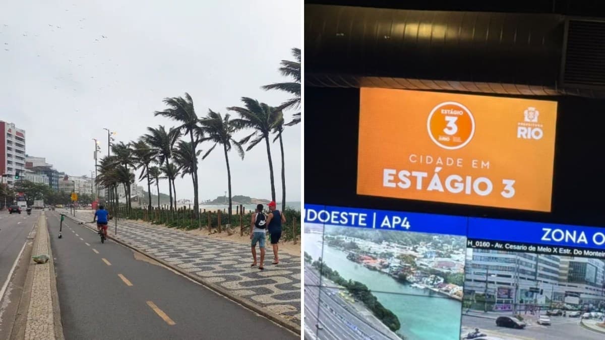 Rio de Janeiro suspende aulas e decreta ponto facultativo por vento forte