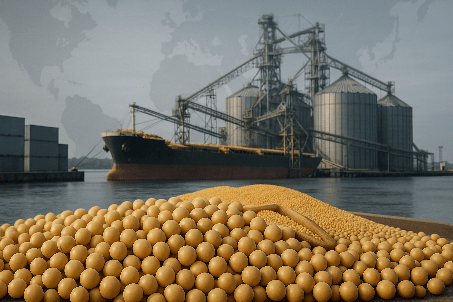 Exportações de soja dos EUA incluem 340 mil toneladas para a China