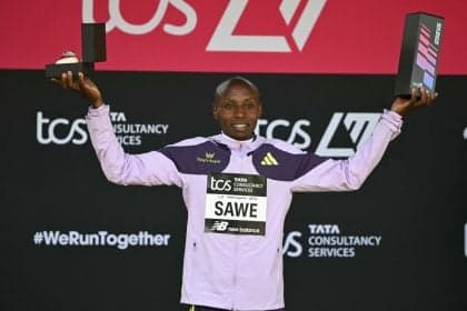 Sabastian Sawe quebra recorde mundial na maratona de Londres