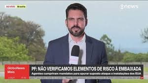 Notícia sobre busca e apreensão na investigação do plano contra a embaixada dos EUA