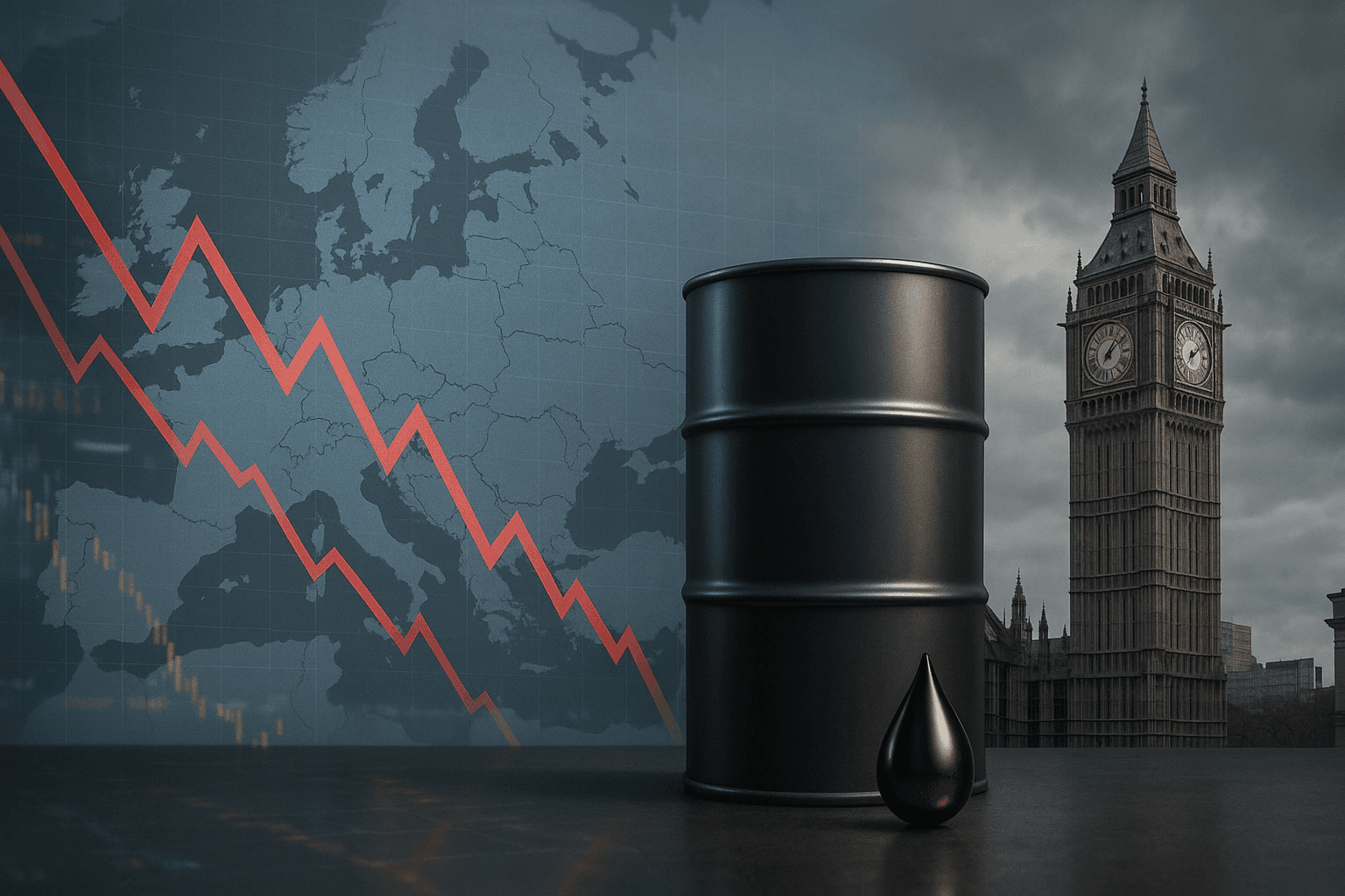 Bolsas europeias caem devido ao aumento do petróleo e tensões geopolíticas