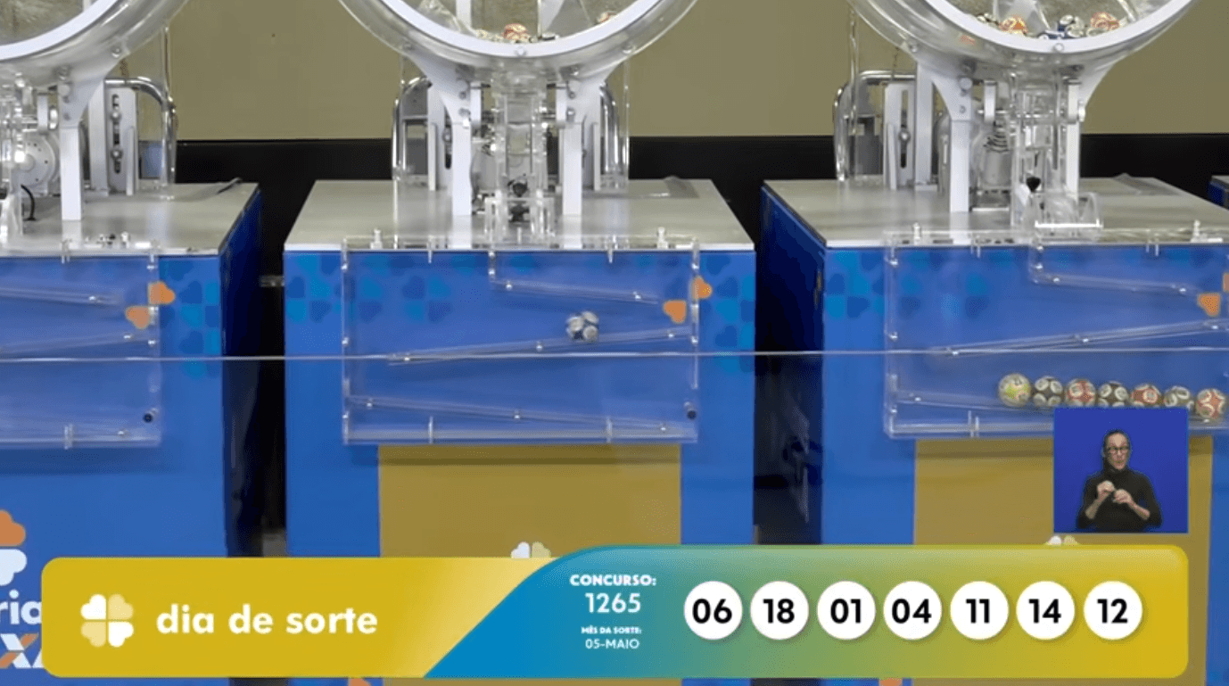 Resultado do Dia de Sorte 1265 hoje (06/08/2026): confira as dezenas sorteadas