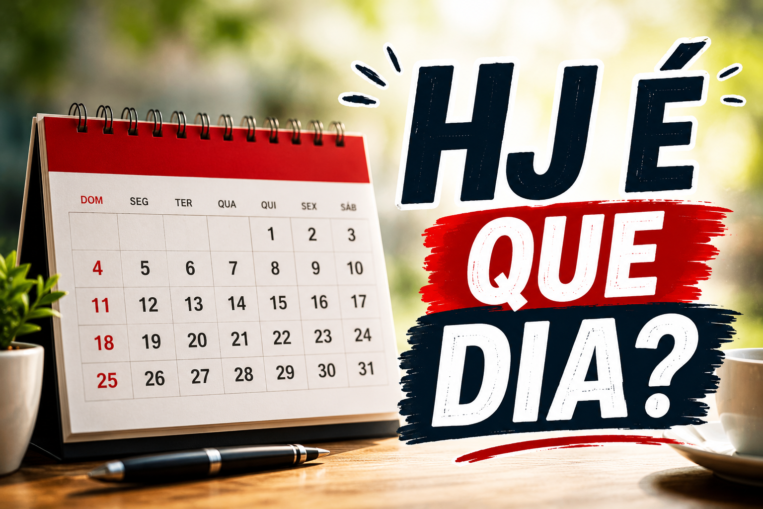Hoje é que dia? (segunda-feira, 27/07): confira a data de hoje
